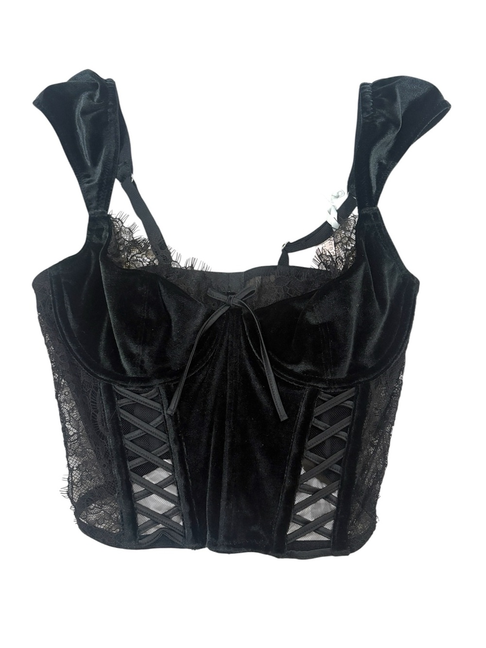 Victorias Secret NWT size XS Dream Angel Lace & Velvet corset